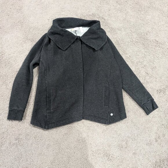 Zella Girl's Wrap Jacket lined Open Front Sweater Size 10/12 L - Picture 1 of 9